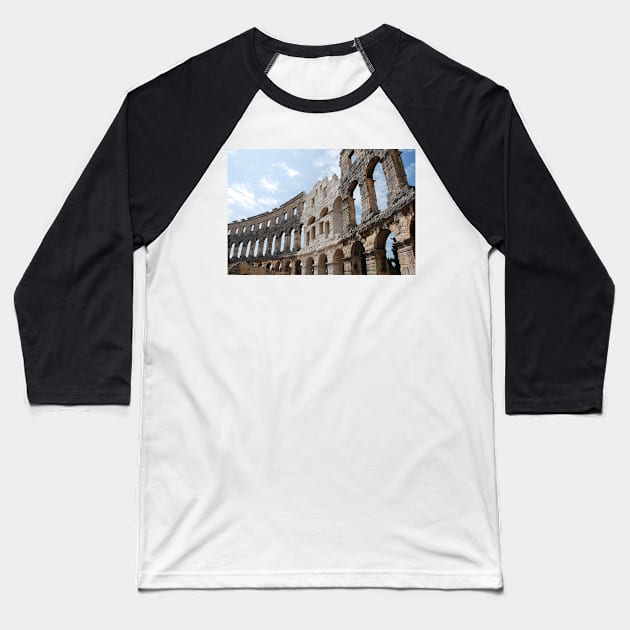 Pula Arena Baseball T-Shirt by jojobob